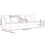 Sofá cama de 2 plazas con dos almohadas terciopelo amarillo de , Sofás - Ref: Foro24-375813, Precio: 242,41 €, Descuento: %