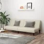 Sofá cama de 2 plazas terciopelo color crema de , Sofás - Ref: Foro24-375935, Precio: 235,94 €, Descuento: %