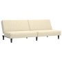 Sofá cama de 2 plazas terciopelo color crema de , Sofás - Ref: Foro24-375935, Precio: 240,09 €, Descuento: %