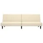 Sofá cama de 2 plazas terciopelo color crema de , Sofás - Ref: Foro24-375935, Precio: 235,94 €, Descuento: %