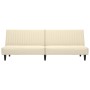 Sofá cama de 2 plazas terciopelo color crema de , Sofás - Ref: Foro24-375935, Precio: 240,09 €, Descuento: %