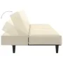 Sofá cama de 2 plazas terciopelo color crema de , Sofás - Ref: Foro24-375935, Precio: 235,94 €, Descuento: %