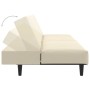 Sofá cama de 2 plazas terciopelo color crema de , Sofás - Ref: Foro24-375935, Precio: 240,09 €, Descuento: %