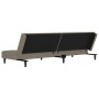 Sofá cama de 2 plazas con dos almohadas terciopelo gris claro de , Sofás - Ref: Foro24-375807, Precio: 252,14 €, Descuento: %