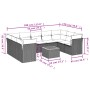 Set de sofás de jardín 10 pzas cojines ratán sintético negro de , Conjuntos de jardín - Ref: Foro24-3223802, Precio: 535,05 €...