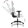 Silla gaming de masaje cuero sintético blanco y negro de , Sillones para videojuegos - Ref: Foro24-345432, Precio: 114,88 €, ...