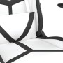 Silla gaming de masaje cuero sintético blanco y negro de , Sillones para videojuegos - Ref: Foro24-345432, Precio: 115,91 €, ...
