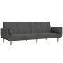 Sofá cama de 2 plazas con dos almohadas tela gris oscuro de , Sofás - Ref: Foro24-375870, Precio: 289,49 €, Descuento: %