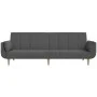 2-seater sofa bed with two pillows in dark gray fabric by , Sofas - Ref: Foro24-375870, Price: 284,48 €, Discount: %