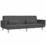 Sofá cama de 2 plazas con dos almohadas tela gris oscuro de , Sofás - Ref: Foro24-375870, Precio: 289,49 €, Descuento: %