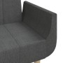 Sofá cama de 2 plazas con dos almohadas tela gris oscuro de , Sofás - Ref: Foro24-375870, Precio: 289,49 €, Descuento: %