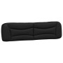 Cabecero de cama acolchado cuero sintético negro 200 cm de , Cabeceros y pies de cama - Ref: Foro24-374623, Precio: 103,09 €,...