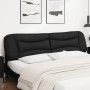 Cabecero de cama acolchado cuero sintético negro 200 cm de , Cabeceros y pies de cama - Ref: Foro24-374623, Precio: 103,09 €,...