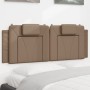 Cabecero de cama acolchado cuero sintético capuchino 120 cm de , Cabeceros y pies de cama - Ref: Foro24-374785, Precio: 45,87...