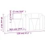 Gepolstertes Bettkopfteil aus Cappuccino-Kunstleder, 120 cm von , Kopf- und Fußteile - Ref: Foro24-374785, Preis: 45,11 €, Ra...