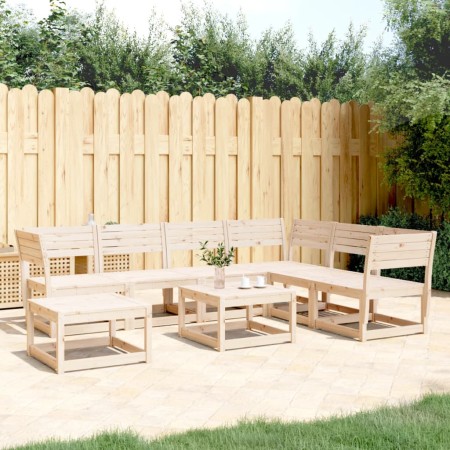 Juego de muebles de jardín 7 piezas madera maciza de pino de , Conjuntos de jardín - Ref: Foro24-3216925, Precio: 467,71 €, D...