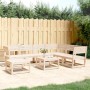 Juego de muebles de jardín 7 piezas madera maciza de pino de , Conjuntos de jardín - Ref: Foro24-3216925, Precio: 467,71 €, D...