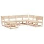 Juego de muebles de jardín 7 piezas madera maciza de pino de , Conjuntos de jardín - Ref: Foro24-3216925, Precio: 467,71 €, D...
