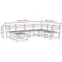 Juego de muebles de jardín 7 piezas madera maciza de pino de , Conjuntos de jardín - Ref: Foro24-3216925, Precio: 467,71 €, D...