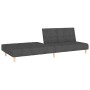 Sofá cama de 2 plazas tela gris oscuro de , Sofás - Ref: Foro24-375755, Precio: 249,04 €, Descuento: %