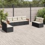 Set de sofás de jardín 8 piezas y cojines ratán sintético negro de , Conjuntos de jardín - Ref: Foro24-3259970, Precio: 452,7...