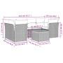 Set sofás de jardín 7 piezas y cojines ratán sintético beige de , Conjuntos de jardín - Ref: Foro24-3223496, Precio: 466,70 €...