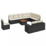 Set de sofás de jardín 11 pzas y cojines ratán sintético negro de , Conjuntos de jardín - Ref: Foro24-3225496, Precio: 580,51...