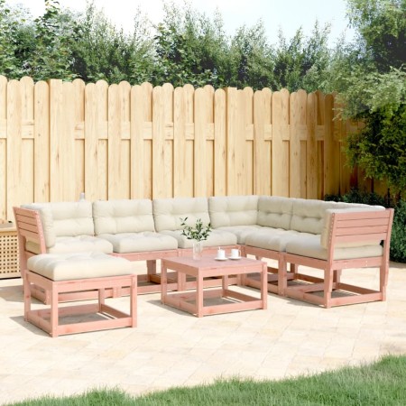 Juego de muebles jardín 7 pzas y cojines madera abeto Douglas de , Conjuntos de jardín - Ref: Foro24-3216933, Precio: 745,46 ...