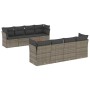 Set de muebles de jardín 9 pzas y cojines ratán sintético gris de , Conjuntos de jardín - Ref: Foro24-3223526, Precio: 516,09...