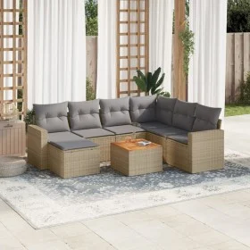 Garden sofa set with beige cushions 8 pcs PE rattan by , Modular outdoor sofas - Ref: Foro24-3224239, Price: 472,96 €, Discou...