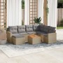 Juego de sofás de jardín con cojines beige 8 pzas ratán PE de , Sofás modulares de exterior - Ref: Foro24-3224239, Precio: 47...