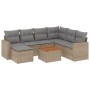 Juego de sofás de jardín con cojines beige 8 pzas ratán PE de , Sofás modulares de exterior - Ref: Foro24-3224239, Precio: 47...