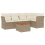 Juego de sofás jardín con cojines 6 pzas ratán sintético beige de , Conjuntos de jardín - Ref: Foro24-3223629, Precio: 389,96...