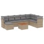 Set de sofás de jardín 9 pzas con cojines ratán sintético beige de , Conjuntos de jardín - Ref: Foro24-3223784, Precio: 498,0...