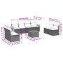 Set de sofás de jardín 9 pzas con cojines ratán sintético beige de , Conjuntos de jardín - Ref: Foro24-3259979, Precio: 537,5...