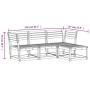 Juego de muebles jardín 7 pzas madera maciza pino marrón cera de , Conjuntos de jardín - Ref: Foro24-3216927, Precio: 623,63 ...