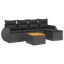 Set de sofás de jardín 6 piezas y cojines ratán sintético negro de , Conjuntos de jardín - Ref: Foro24-3257308, Precio: 377,1...