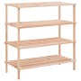 Zapatero de 4 alturas madera maciza de abeto de vidaXL, Zapateros y organizadores de calzado - Ref: Foro24-285201, Precio: 29...
