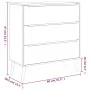 Finori Chest of drawers Lusk 03A Sonoma oak 80x38.5x87 cm by , Drawers - Ref: Foro24-377414, Price: 233,01 €, Discount: %
