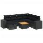 Set de sofás de jardín 8 piezas y cojines ratán sintético negro de , Conjuntos de jardín - Ref: Foro24-3265185, Precio: 529,8...