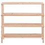 Zapatero de 4 alturas madera maciza de abeto de vidaXL, Zapateros y organizadores de calzado - Ref: Foro24-285201, Precio: 29...