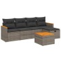 Set de muebles de jardín 6 pzas y cojines ratán sintético gris de , Conjuntos de jardín - Ref: Foro24-3265295, Precio: 311,19...