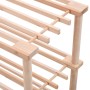 Zapatero de 4 alturas madera maciza de abeto de vidaXL, Zapateros y organizadores de calzado - Ref: Foro24-285201, Precio: 29...