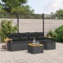 Set de sofás de jardín 6 piezas y cojines ratán sintético negro de , Conjuntos de jardín - Ref: Foro24-3265507, Precio: 364,2...