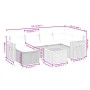 Set de sofás de jardín 7 piezas con cojines ratán PE gris de , Conjuntos de jardín - Ref: Foro24-3265526, Precio: 412,92 €, D...