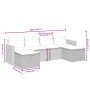 Set de muebles de jardín 6 pzas y cojines ratán sintético gris de , Conjuntos de jardín - Ref: Foro24-3265344, Precio: 321,15...