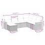 Set de sofás de jardín 7 piezas con cojines ratán PE gris de , Conjuntos de jardín - Ref: Foro24-3265547, Precio: 427,95 €, D...