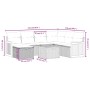 Set de sofás de jardín 8 pzas y cojines ratán sintético gris de , Conjuntos de jardín - Ref: Foro24-3265771, Precio: 463,30 €...