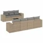 Gartensofa-Set mit beigen Kissen 8 Stück PE-Rattan von , Modulare Sofas für den Außenbereich - Ref: Foro24-3222328, Preis: 53...