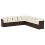 Set de sofás de jardín 9 pzas y cojines ratán sintético marrón de , Conjuntos de jardín - Ref: Foro24-3217783, Precio: 591,09...